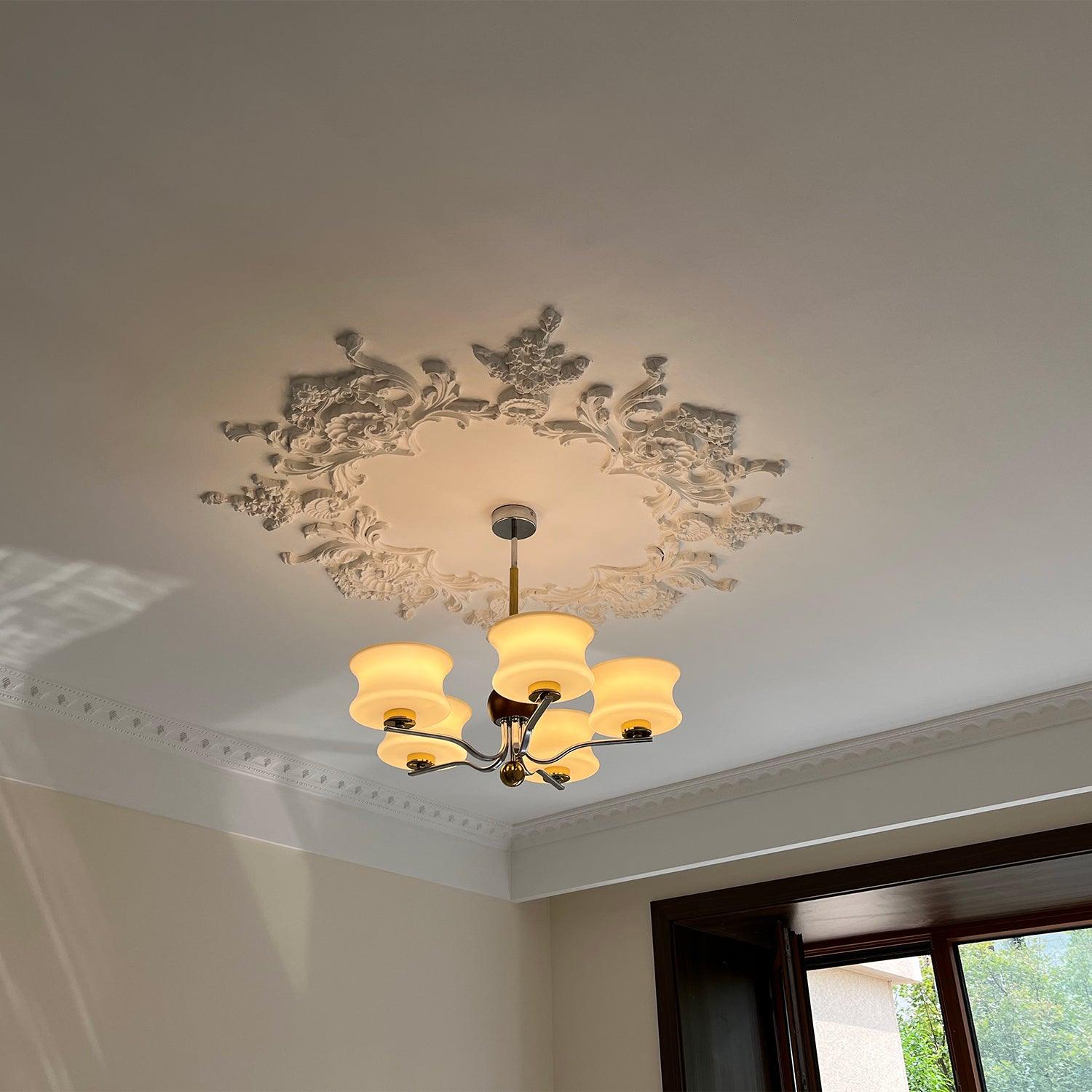 Anath Modern Schoolhouse Multi Head Pendant Light Glass Globe Chandelier for Foyer