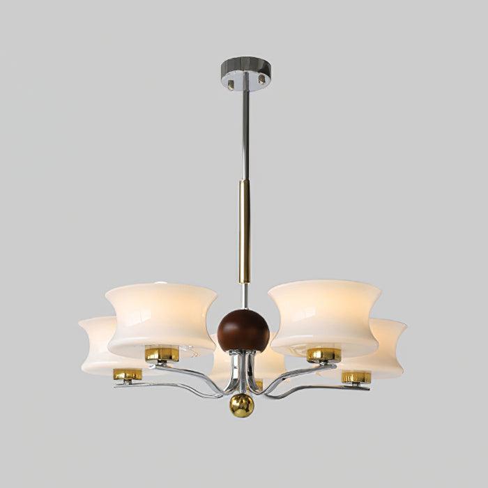 Anath Modern Schoolhouse Multi Head Pendant Light Glass Globe Chandelier for Foyer
