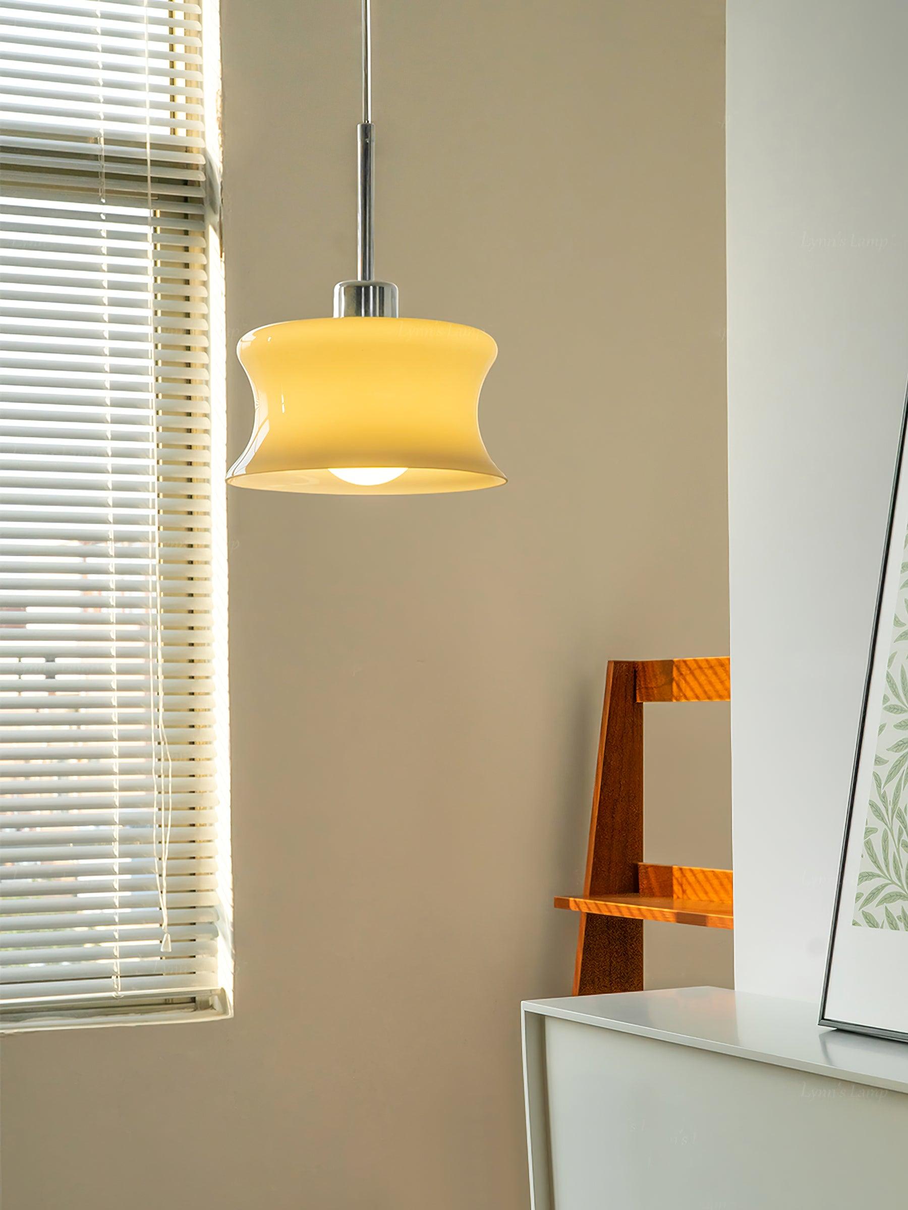 Anath Traditional Schoolhouse Glass Pendant Light Ceiling Hanging Lamp for Kitchen Island and Foyer