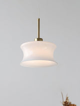 Anath Traditional Schoolhouse Glass Pendant Light Ceiling Hanging Lamp for Kitchen Island and Foyer