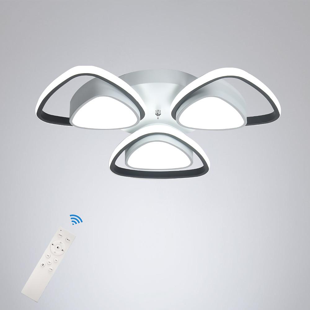 Modern Geometric LED Flush Mount Ceiling Light Fixture for Bedroom and Hallway