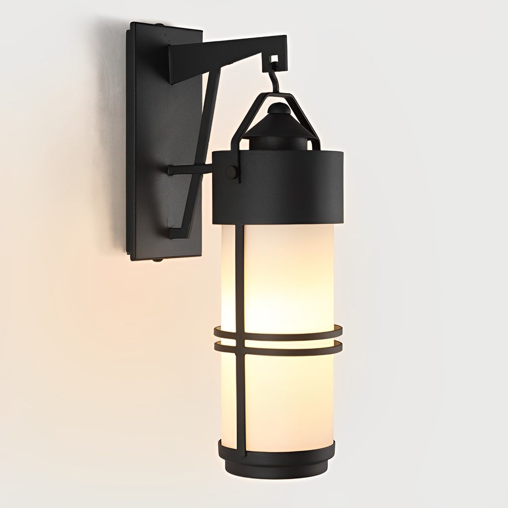 Antique Black Exterior Wall Lantern Waterproof Retro Garden Sconce Lighting