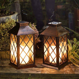Antique Bronze Waterproof Solar Lantern LED Outdoor Garden Hanging Light for Yard and Landscape