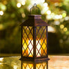Antique Bronze Waterproof Solar Lantern LED Outdoor Garden Hanging Light for Yard and Landscape