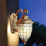 Antique European Style Outdoor Wall Lantern IP65 Waterproof Exterior Sconce for Porch and Garden