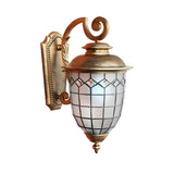 Antique European Style Outdoor Wall Lantern IP65 Waterproof Exterior Sconce for Porch and Garden