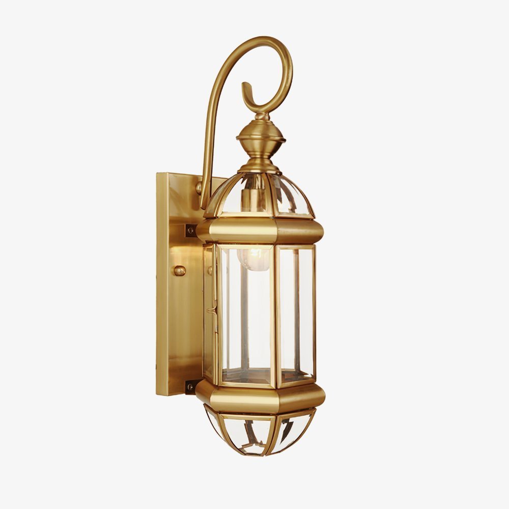 antique-style-brass-outdoor-wall-light-waterproof-exterior-sconce-with-clear-glass