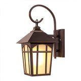 Antique Style Iron Glass Outdoor Wall Sconce Waterproof Exterior Lighting for Porch