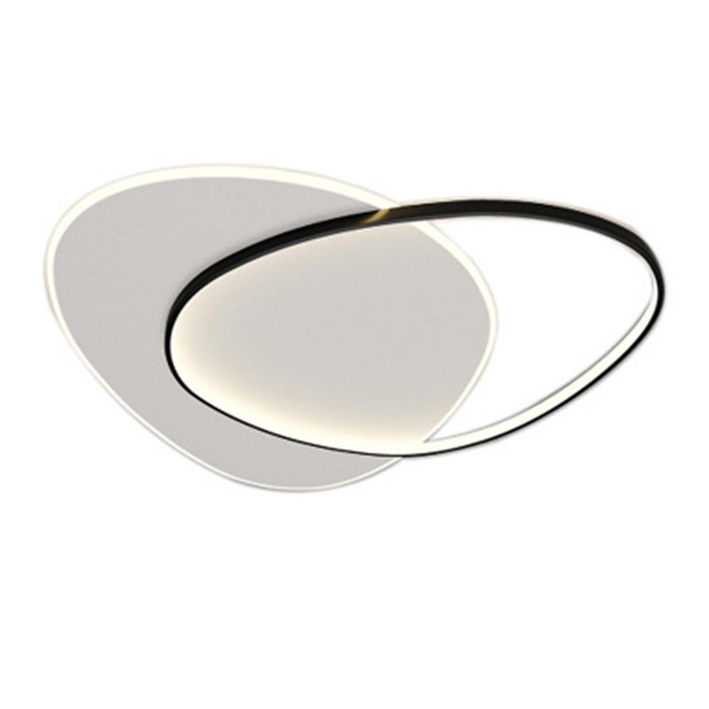 Geometric Rounded Triangle Flush Mount LED Ceiling Light Modern Acrylic Fixture