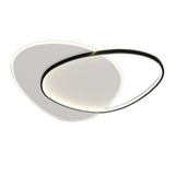 Geometric Rounded Triangle Flush Mount LED Ceiling Light Modern Acrylic Fixture