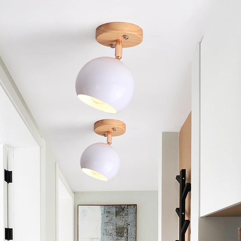 Modern Semicircular Metal LED Pendant Light Adjustable Rustic Hanging Ceiling Lamp for Entryway