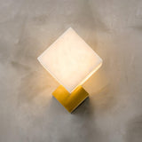 Art Deco Alabaster and Brass Wall Sconce Set of 2 Luxury Gatsby Style Indoor Lighting