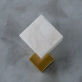 Art Deco Alabaster and Brass Wall Sconce Set of 2 Luxury Gatsby Style Indoor Lighting