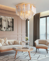 art-deco-aluminum-chain-tassel-semi-flush-mount-ceiling-chandelier-in-gold-and-silver