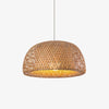 Artisan Hand Woven Bamboo Pendant Light Natural Sustainable Rattan Style Ceiling Fixture