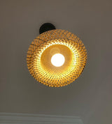 Artisan Hand Woven Bamboo Pendant Light Natural Sustainable Rattan Style Ceiling Fixture