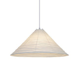 Artisanal Pyramid Washi Paper Pendant Lamp Geometric Japanese Style Hanging Light for Dining Room and Bedroom