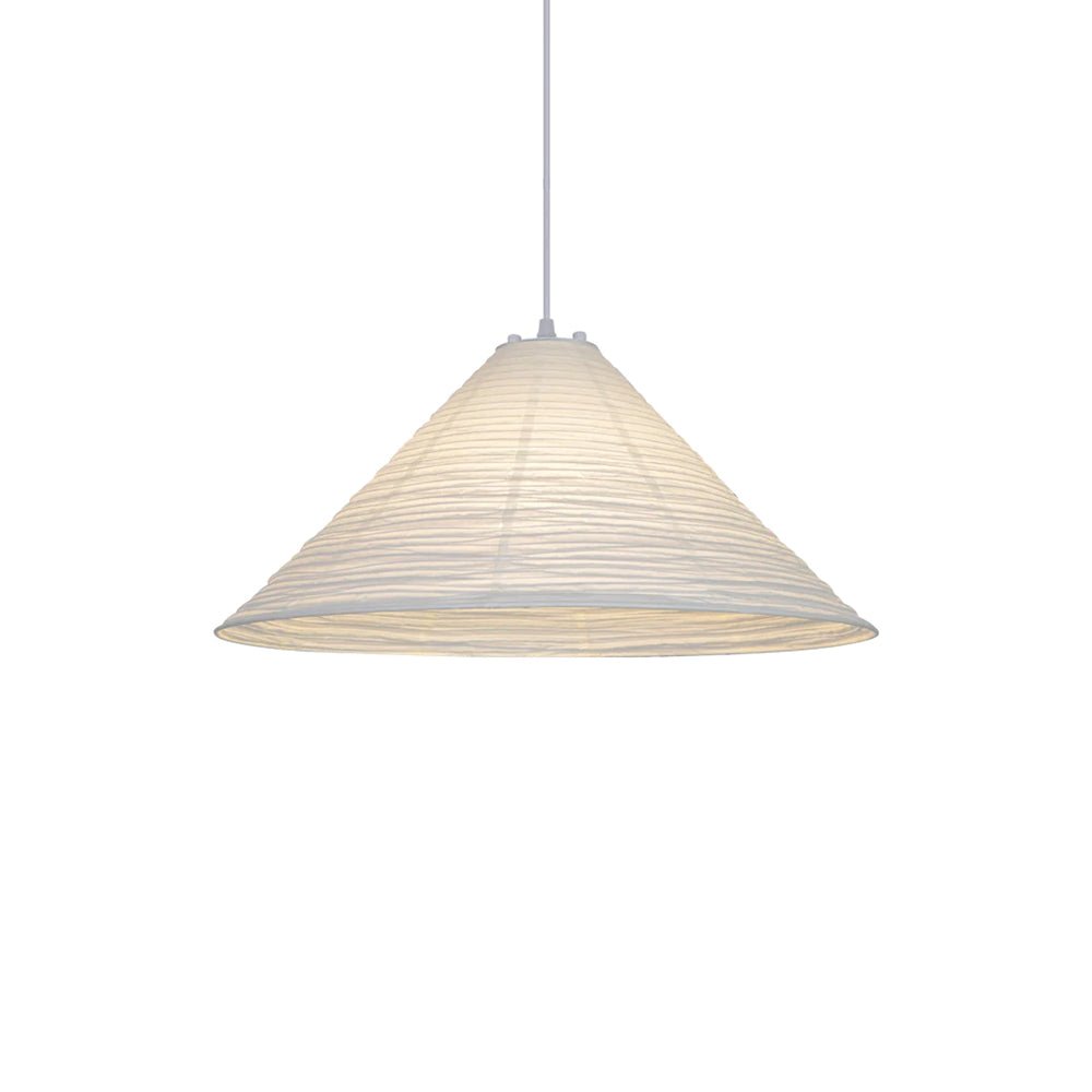 Artisanal Pyramid Washi Paper Pendant Lamp Geometric Japanese Style Hanging Light for Dining Room and Bedroom
