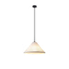 Artisanal Pyramid Washi Paper Pendant Lamp Geometric Japanese Style Hanging Light for Dining Room and Bedroom