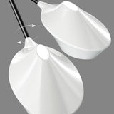 Artistic 8 Light Industrial Sputnik Chandelier for Dining Room Modern LED Metal Ceiling Lamp