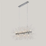 Artistic Crystal Branch LED Pendant Light Gold Metal Chandelier for Modern Home Interiors