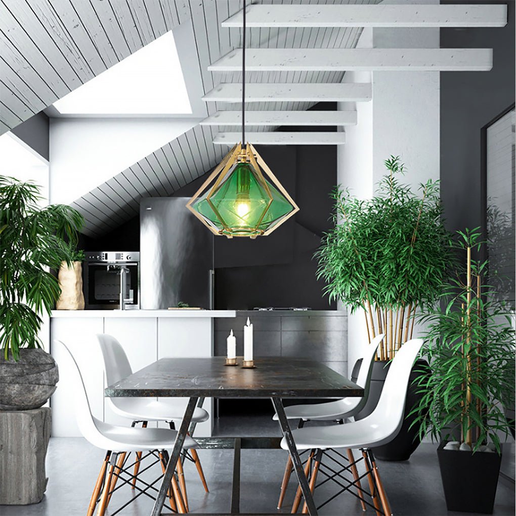Artistic Glass Pendant Light Nordic Style Chandelier for Bedroom and Living Area