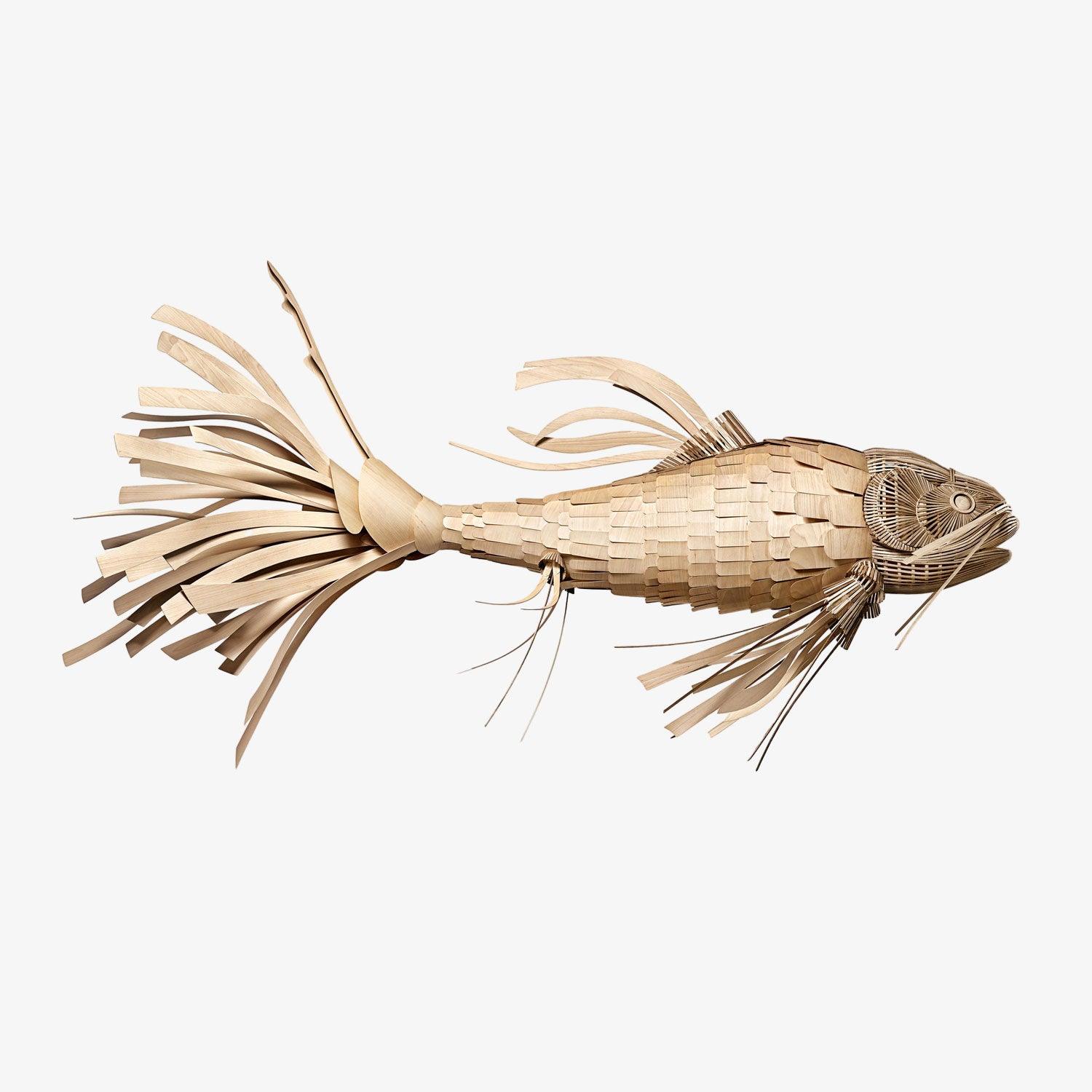 artistic-koi-fish-wood-slat-chandelier-large-scale-statement-lighting-for-home