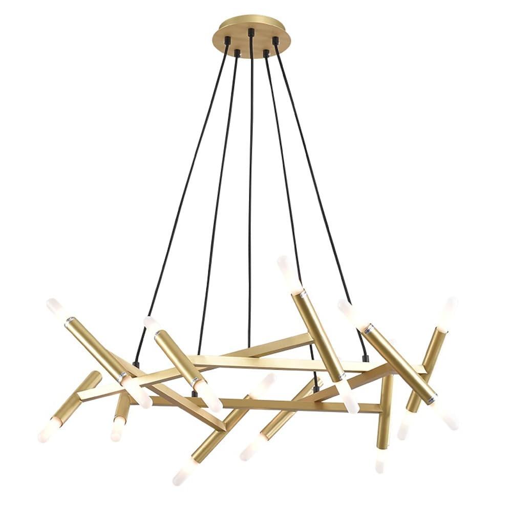 Artistic Metal Branch Chandelier Modern Industrial Sputnik Pendant Light Fixture