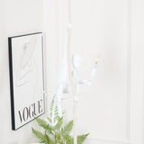 Artistic Monkey Hanging Pendant Lamp Resin Animal Figure Rope Ceiling Light