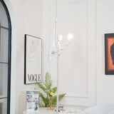 Artistic Monkey Hanging Pendant Lamp Resin Animal Figure Rope Ceiling Light