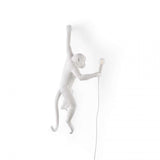 Artistic Monkey Resin Wall Sconce Whimsical Animal Design Interior Light