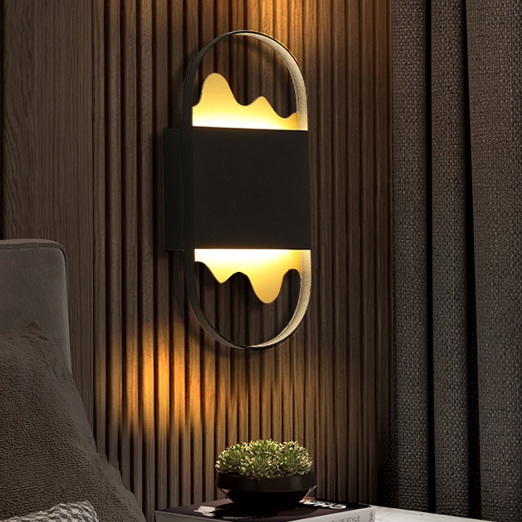 Artistic Mountain Style LED Wall Sconce for Minimalist Hallway and Bedroom Decor