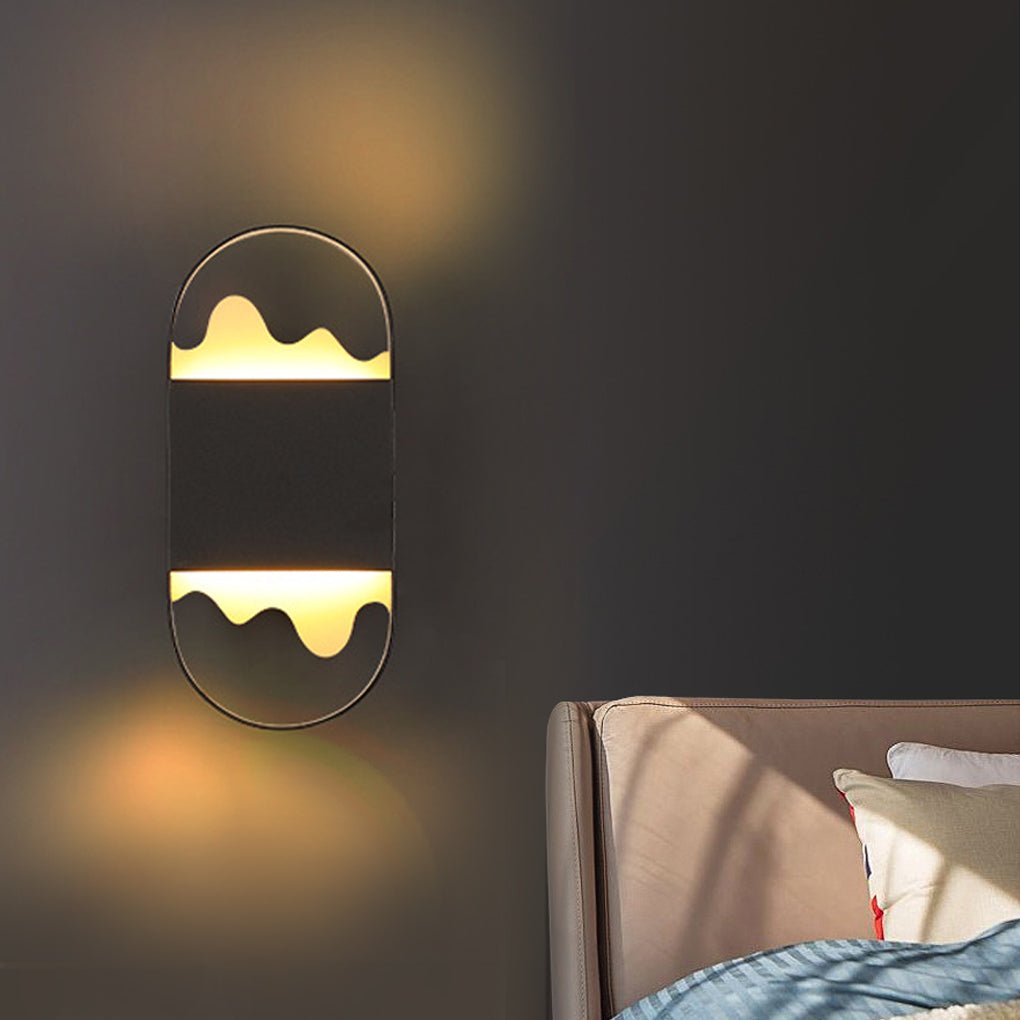 Artistic Mountain Style LED Wall Sconce for Minimalist Hallway and Bedroom Decor