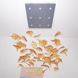 Artistic Multicolor Crystal Maple Leaf Chandelier Luxury Glass Leaf LED Pendant Light