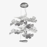 Artistic PMMA Leaf Suspension Light Modern LED Candelabrum Pendant Fixture