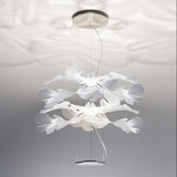 Artistic PMMA Leaf Suspension Light Modern LED Candelabrum Pendant Fixture