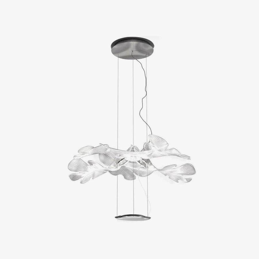 Artistic PMMA Leaf Suspension Light Modern LED Candelabrum Pendant Fixture