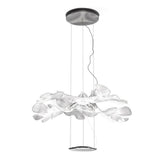 Artistic PMMA Leaf Suspension Light Modern LED Candelabrum Pendant Fixture