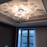 Artistic PMMA Leaf Suspension Light Modern LED Candelabrum Pendant Fixture