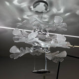 Artistic PMMA Leaf Suspension Light Modern LED Candelabrum Pendant Fixture