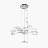 Artistic PMMA Leaf Suspension Light Modern LED Candelabrum Pendant Fixture