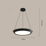Artistic Round LED Pendant Lighting Modern Metal and Acrylic Kitchen Island Ceiling Fixture