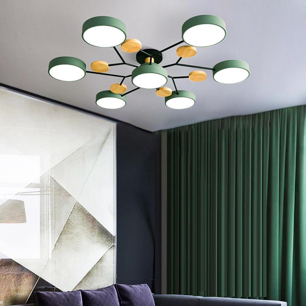Artistic Sputnik Metal LED Chandelier Nordic Style Ceiling Light for Kids Bedroom