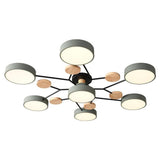 Artistic Sputnik Metal LED Chandelier Nordic Style Ceiling Light for Kids Bedroom