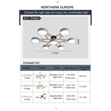 Artistic Sputnik Metal LED Chandelier Nordic Style Ceiling Light for Kids Bedroom