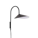 Arum Swivel Bracket Wall Lamp with Adjustable Curved Shade for Modern Interiors