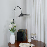 Arum Swivel Bracket Wall Lamp with Adjustable Curved Shade for Modern Interiors