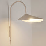 Arum Swivel Bracket Wall Lamp with Adjustable Curved Shade for Modern Interiors
