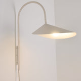 Arum Swivel Bracket Wall Lamp with Adjustable Curved Shade for Modern Interiors