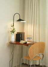 Arum Swivel Bracket Wall Lamp with Adjustable Curved Shade for Modern Interiors